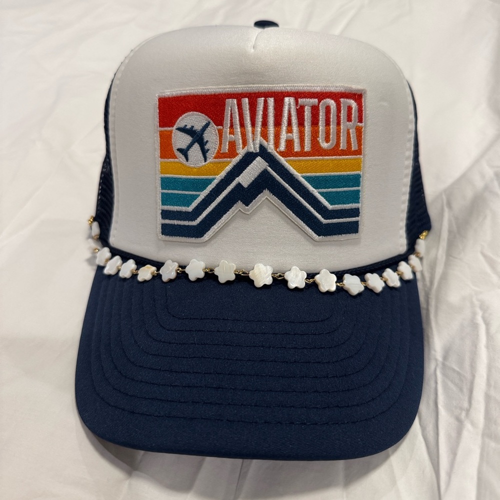 Custom-Made Aviator Patch Trucker Hat